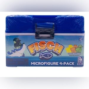 Fisch Microfigure Mystery 4-Pack [4 RANDOM Figures & 1 DLC Included!] Blue